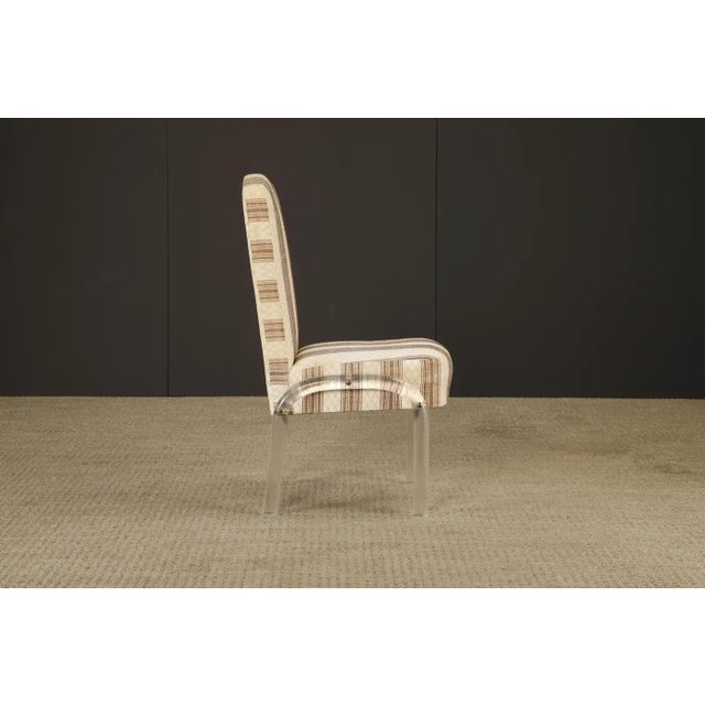 Set of Five Lucite Waterfall Dining Chairs by Hill Manufacturing, 1980s For Sale - Image 17 of 18