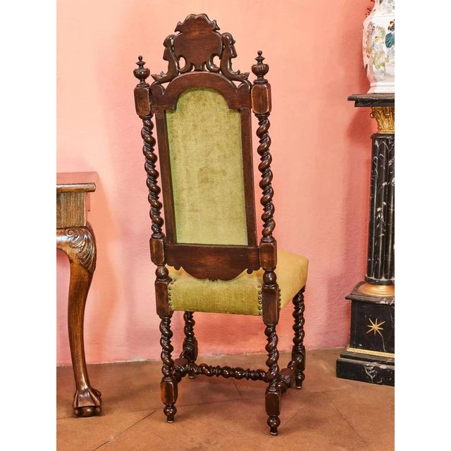 Neo-Renaissance Chairs with Coats of Arms, Set of 2 For Sale - Image 9 of 11