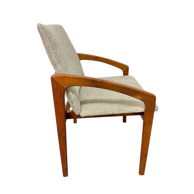 Mid-Century Danish Modern Teak Upholstered Dining Chairs - Set of 4 For Sale In Philadelphia - Image 6 of 7