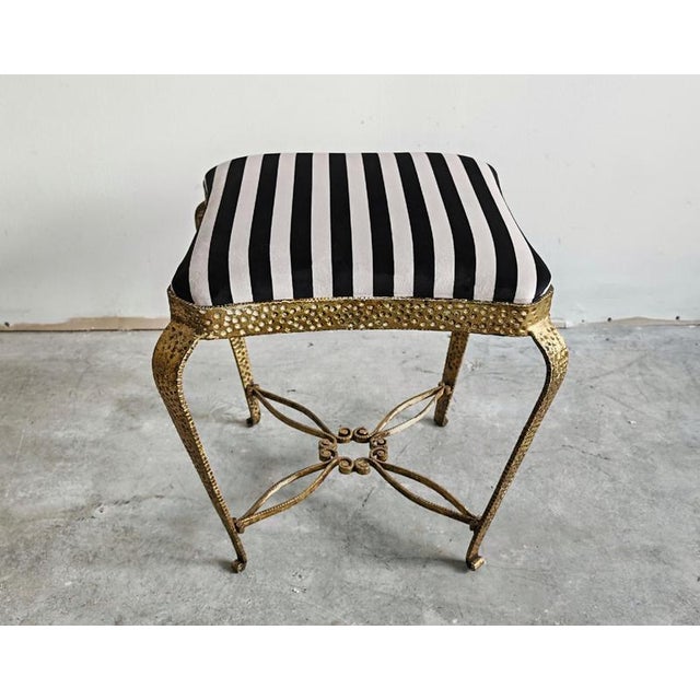 Mid-Century Modern Ottomans attributed to Pier Luigi Colli, Italy, 1950s, Set of 2 For Sale - Image 3 of 14