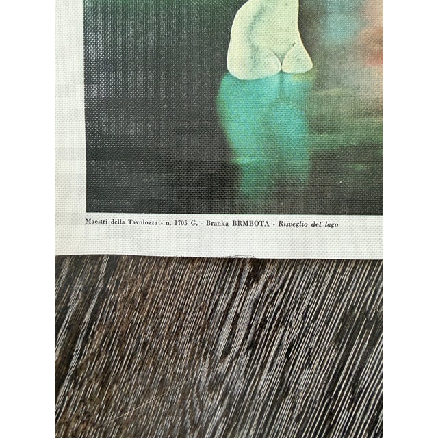 1970s Vintage 1973 Hand-Signed Branka Brmbota Surrealist Print - Salvador Dali Tribute - Amilcare Pizzi Milano For Sale - Image 5 of 6