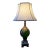 Mid 20th Century Hollywood Regency Hand Blown Glass Lamp With Gold Overlay For Sale
