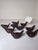 Nice looking bronze bird place card holders late 20th C or early 21st C.