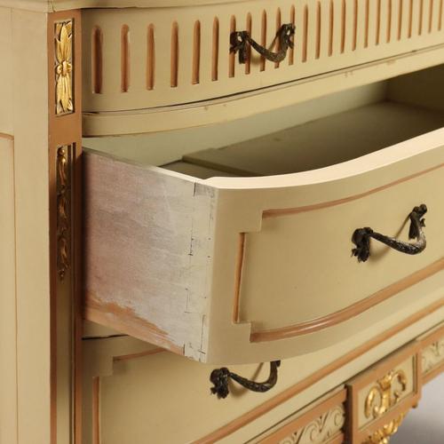 Neoclassical Style Lacquered Chest of Drawers For Sale - Image 6 of 13