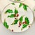 Ceramic 2001 Americana Hollywood Regency Restoration Hardware Holly Berry Salad Plates - Set of 6, Christmas For Sale - Image 7 of 15