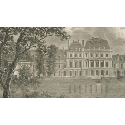 Louis-Pierre Baltard, Antique View of Château De Fontainebleau, 1803, Engraving For Sale - Image 9 of 11
