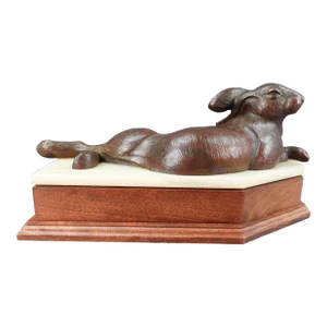 Vintage Tim Cherry Signed Rabbit Hare Bronze Sculpture Limited Edition 3/25