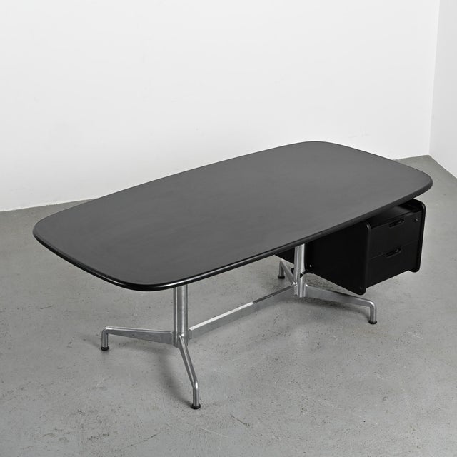 Black Desk by Giancarlo Piretti for Castelli, Italy, 1970 For Sale - Image 6 of 10