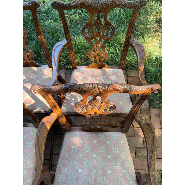 2 arm chairs; 6 side chairs. Baker Historic Charleston Reproductions