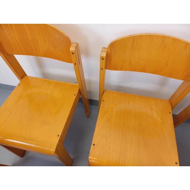 Vintage Beechwood Chairs, 1970s, Set of 6 For Sale - Image 18 of 18