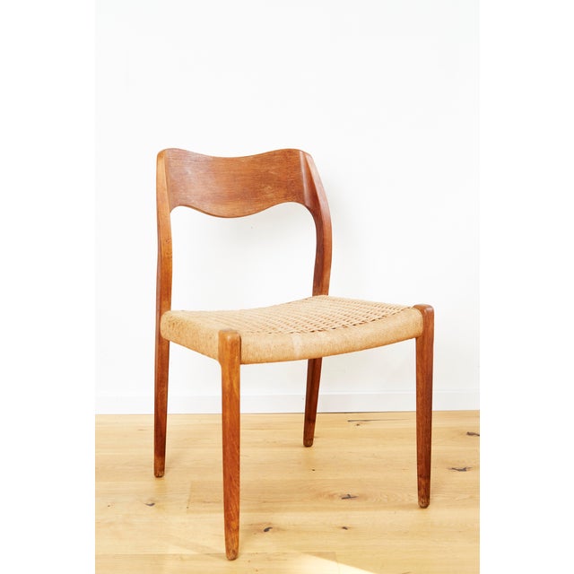Vintage Danish No. 71 Dining Chairs by Niels O. Moller for J. L Moller, 1960s, Set of 3 For Sale - Image 4 of 18