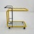 Postmodern Yellow Serving Trolley with Quaderna Pattern, 1980s, in Good conditions. Designed 1980 to 1989