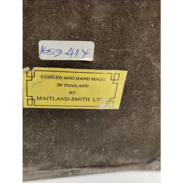 Vintage Maitland - Smith Bronze and Marble Hurricane Candle Holder ~ a Pair For Sale - Image 11 of 11