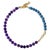Amethyst & Blue Ceramic Gold Chain Necklace For Sale In New York - Image 6 of 8
