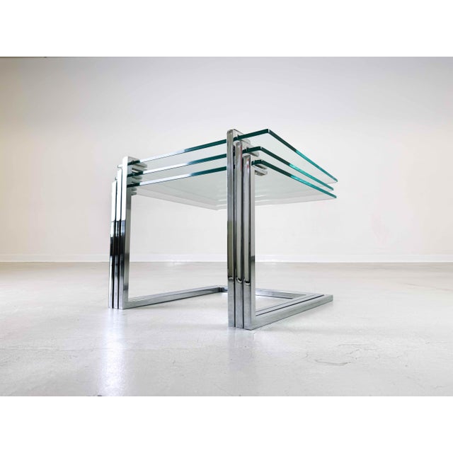 Mid-Century Nesting Tables by Milo Baughman, 1970s, Set of 3 For Sale - Image 10 of 13