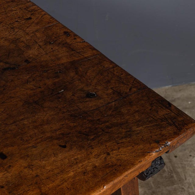 Antique Spanish Table with Twist Iron Detail, 1850s For Sale - Image 4 of 18