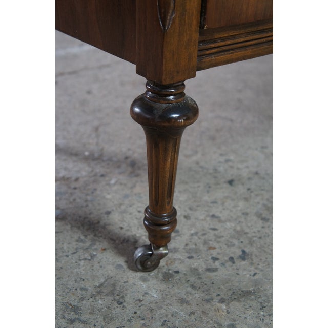 Antique Victorian Walnut Gentleman's Chest of Drawers Cabinet Console 35" For Sale - Image 10 of 14