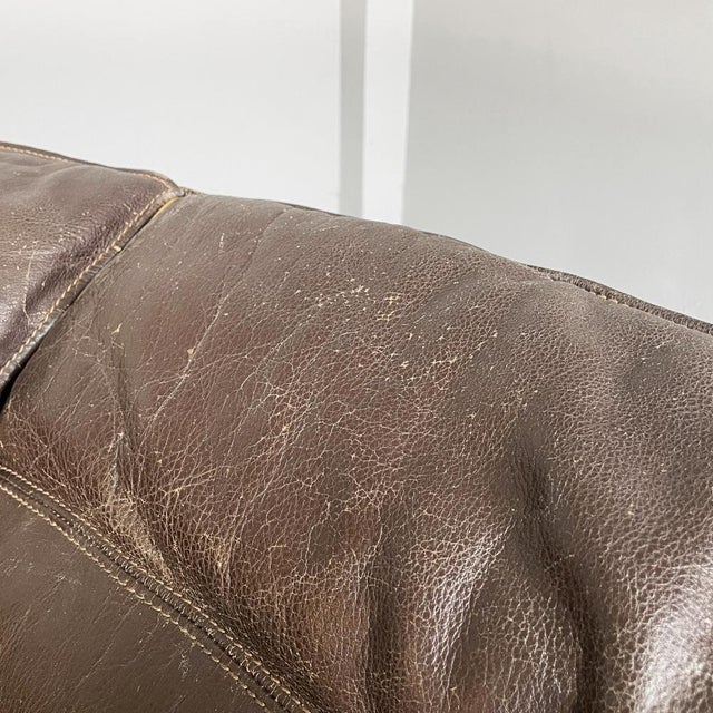 Italian Modern Bogo Modular Sofa in Brown Leather by Carlo Bartoli for Rossi di Albizzate, 1970s, Set of 3 For Sale - Image 12 of 18