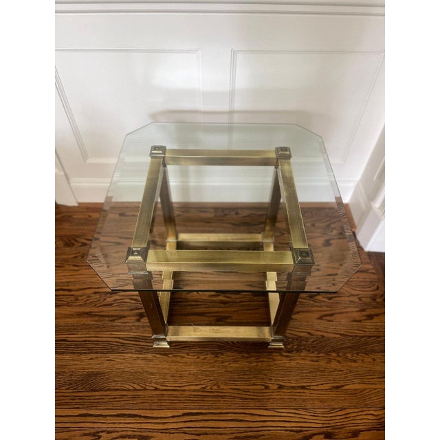 Mastercraft Midcentury Mastercraft Brass Hollywood Regency Style Coffee Table For Sale - Image 4 of 4