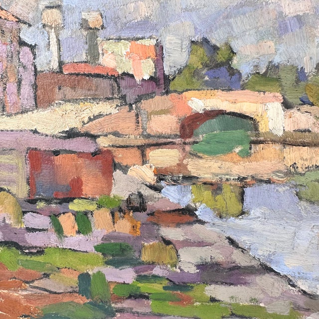 1940s Marcel Gilly, Cityscape, 1949, Oil on Board For Sale - Image 5 of 18