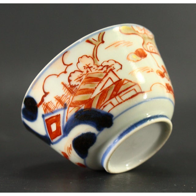 Ceramic Edo / Meiji Mid 19th Century Japanese Imari Porcelain Sake Cup For Sale - Image 7 of 12