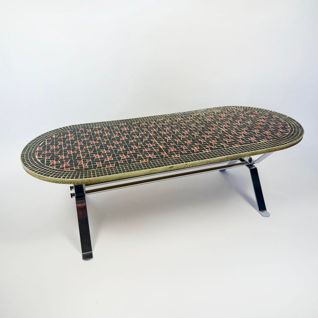 Mid-Century Mosaic Coffee Table, 1960s For Sale - Image 6 of 6
