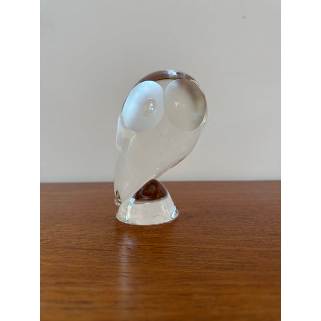 Steuben Glass Owl Designed by Donald Pollard For Sale - Image 9 of 10