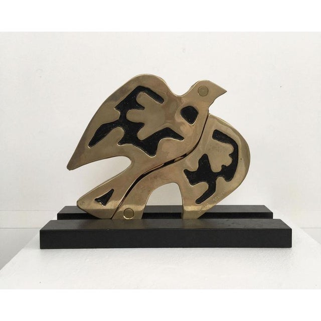 Abstract Painted Metal Colomba Dove, 1980 For Sale - Image 3 of 18