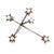 1990s Mikimoto Estate Akoya Pearl Cross Brooch Sterling Silver 4 mm For Sale - Image 9 of 11