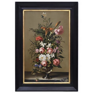 After Jan Van Os, Flowers Still Life, 2007, Oil on Canvas For Sale