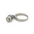 From the classic B.zero1 Collection, this ring contains an engraved Bulgari hoop suspending a dangling charm with round...