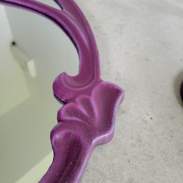 Paint Art Nouveau Enameled Cast Iron Bathroom Set, 1890s, Set of 2 For Sale - Image 7 of 12