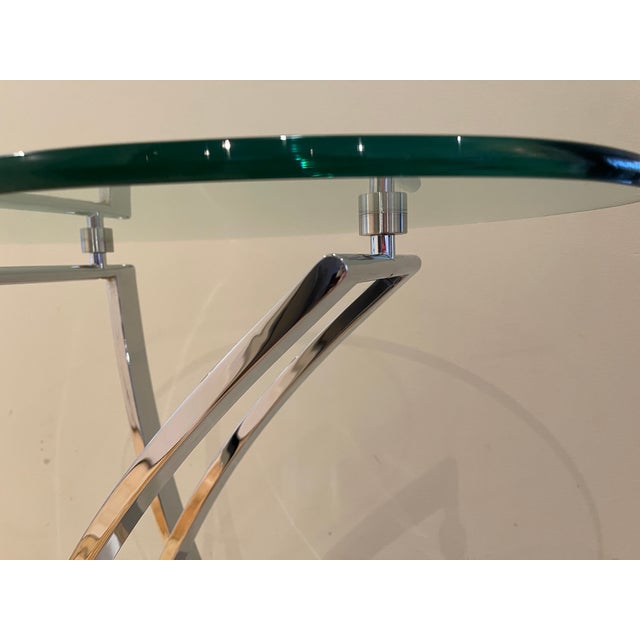 Metal Century Furniture Modern Martini/Accent Table For Sale - Image 7 of 12
