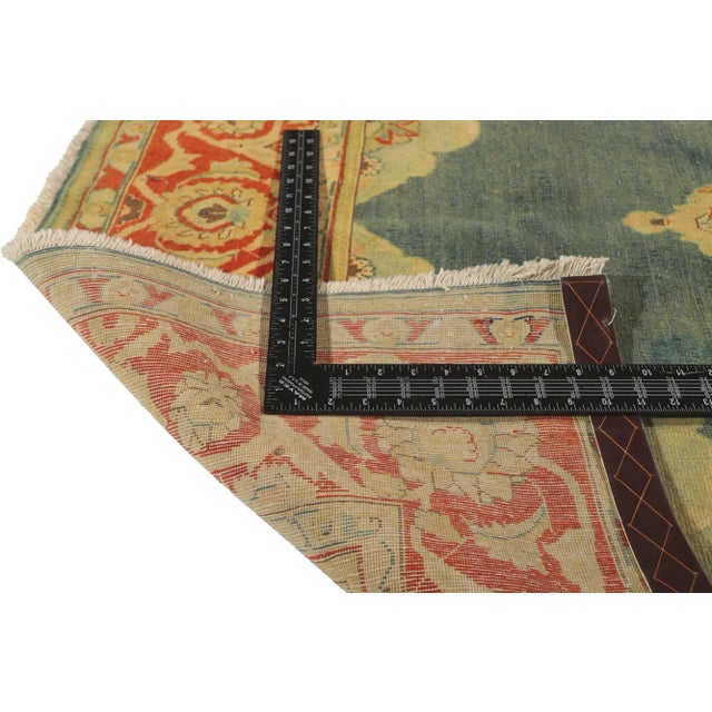 Mid 20th Century Vintage Persian Tabriz Rug - 04'02 X 06'02 For Sale - Image 5 of 9