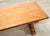 Brown French Provincial Country Oak Trestle Farmhouse Dining Table 7Ft For Sale - Image 8 of 18