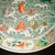 Mid 20th Century Wucai Koi Fish & Ocean Wave Decorative Porcelain Plate, Chinoiserie Display Dish For Sale - Image 5 of 6