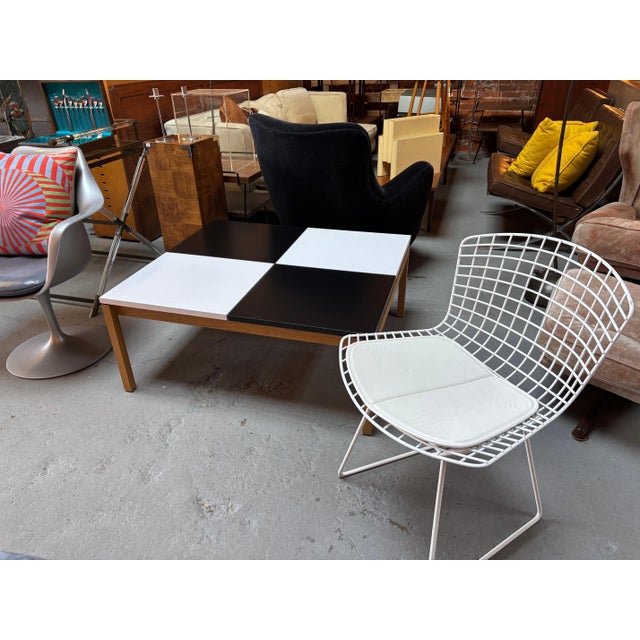 Harry Bertoia for Knoll Wire Side Chairs with white vinyl pads. Newer models that are still in very nice shape. Classic...