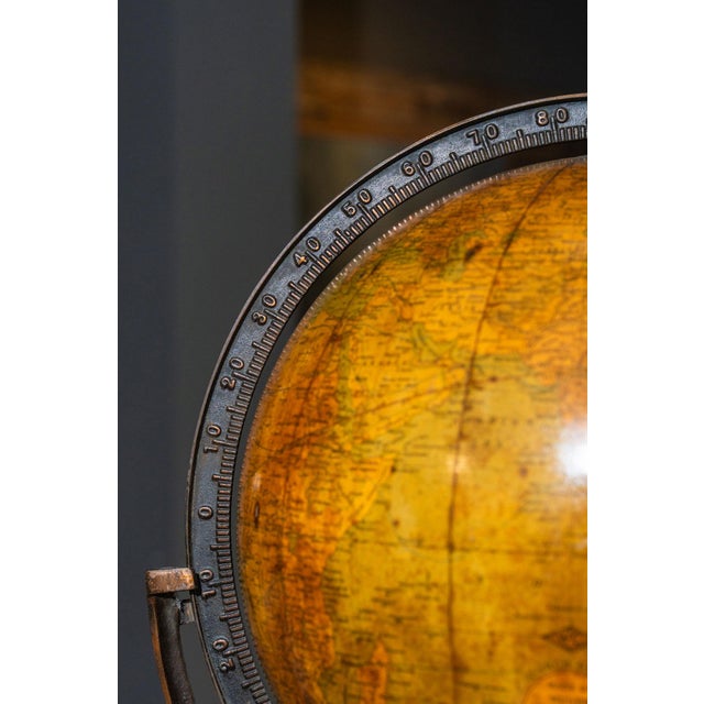 World Map Globe from Weber Costello, 1920s For Sale - Image 4 of 6