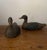 Rustic European Pair of Hand-Carved Painted Wooden Duck Decoys, Traditional Hunting Lures, Early 20th Century. For Sale - Image 3 of 5