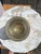 Shabby Chic Vintage Gold Flake Style Chipped Glass Vase Hollywood Shabby Chic For Sale - Image 3 of 4