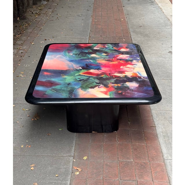 Unique Postmodern Coffee Table by Ron Kemper, Signed, Late 20th Century For Sale - Image 11 of 12