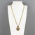 Gothic Henry Perichon Gilded Bronze Necklace with Jeweled Cabochons For Sale - Image 3 of 11
