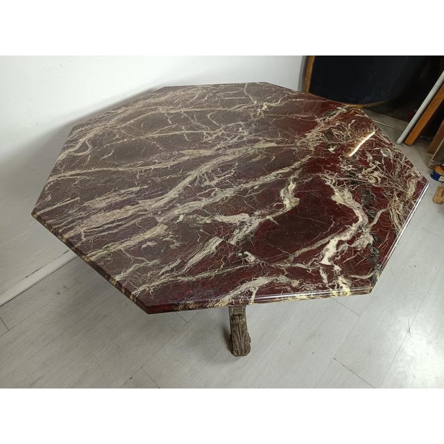Antique Table in Marble For Sale - Image 11 of 18
