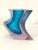 1960s Murano Glass Sculptural Vase in Light Blue and Purple from Alessandro Mandruzzato, 1960s For Sale - Image 5 of 12