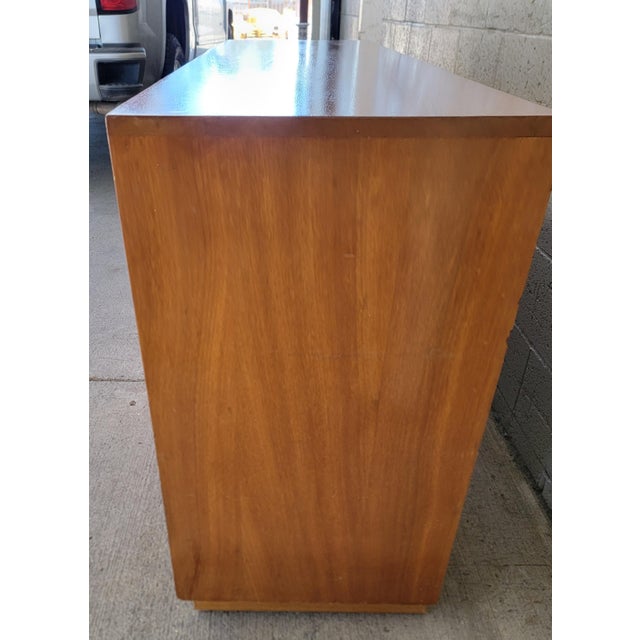 Mid-Century Modern Hawaiian Style Dresser With Relief Carved Tropical Foliage 1950's For Sale - Image 14 of 18