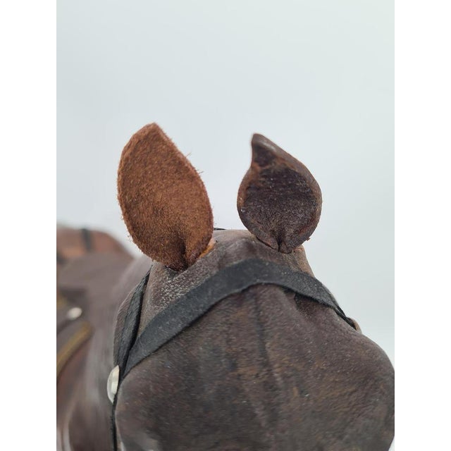 Horse Figurine with Leather, 1960s For Sale - Image 10 of 13