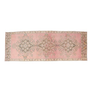 Low Pile Vintage Pink Runner For Sale