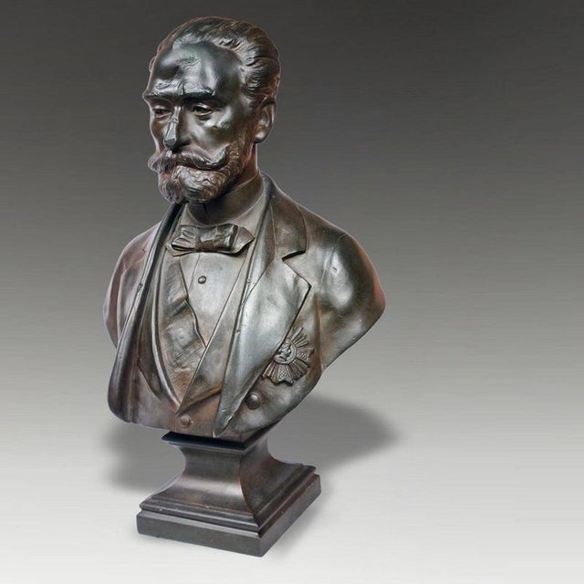 Jean Bulio, French Bust, 19th Century, Bronze For Sale - Image 3 of 10