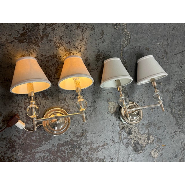 Restoration Hardware Wilshire Double Light Wall Sconce For Sale - Image 12 of 12