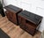 1940s Art Deco Italian Nightstands in Wood and Black Glass Top, 1940s, Set of 2 For Sale - Image 5 of 11